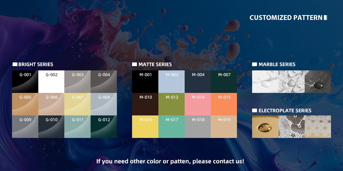 Textured Marble-Look Ceramic Basin Customized colors